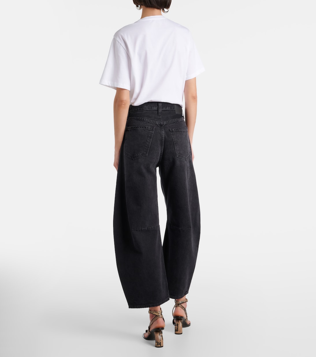 Horseshoe mid-rise barrel-leg jeans | Citizens of Humanity