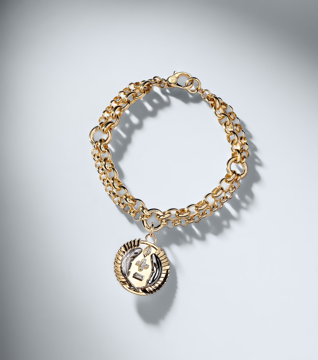 Vivacity 18kt gold bracelet with diamonds | FoundRae