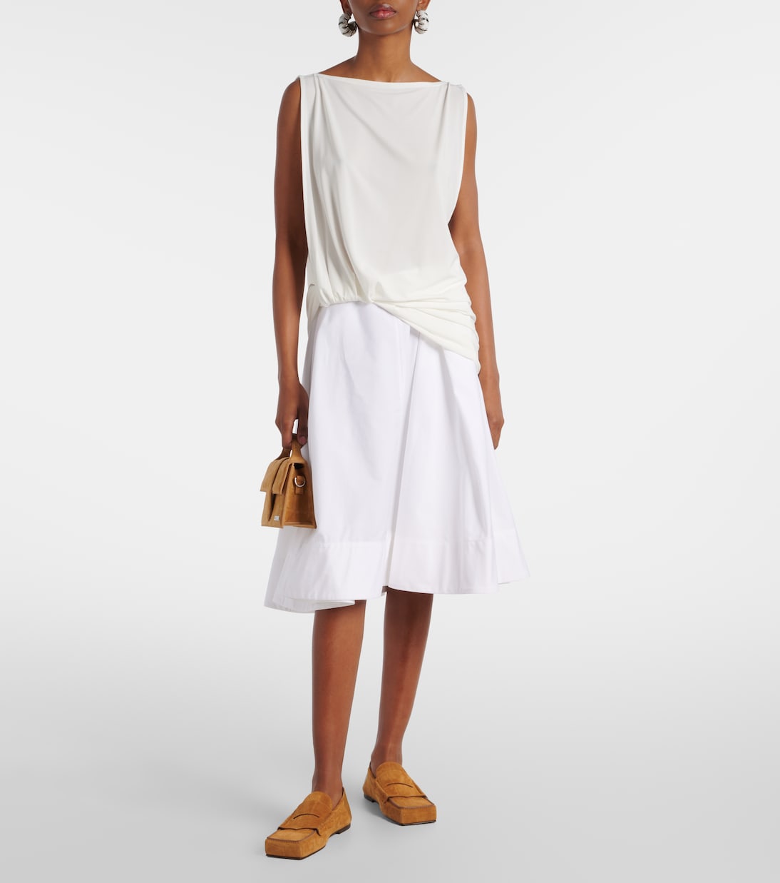 Carré croc-effect suede penny loafers | Jacquemus