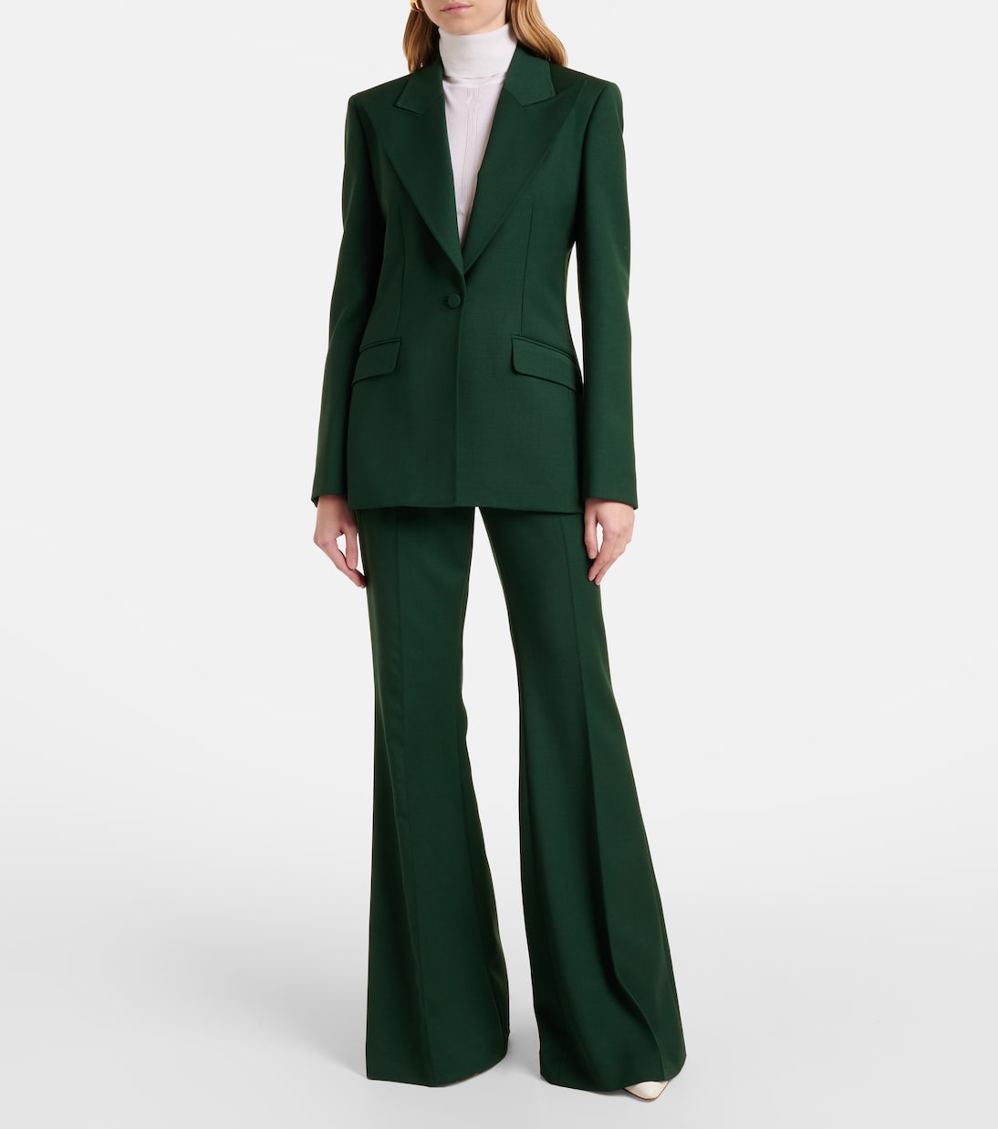 High-Rise-Schlaghose Rhein aus Wolle | Gabriela Hearst