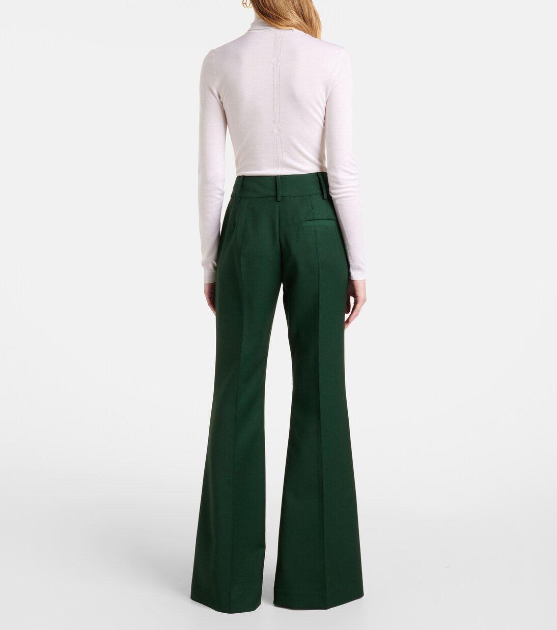 High-Rise-Schlaghose Rhein aus Wolle | Gabriela Hearst