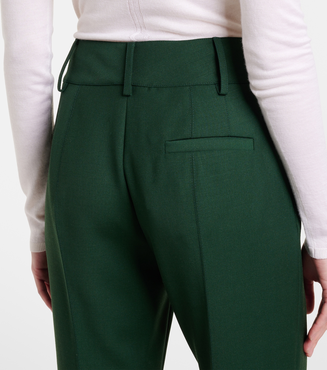 High-Rise-Schlaghose Rhein aus Wolle | Gabriela Hearst