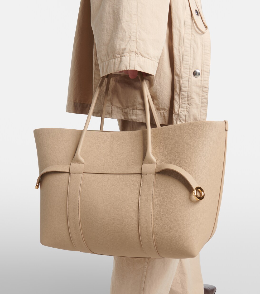 Tote Bag Ghiera Large aus Leder | Loro Piana