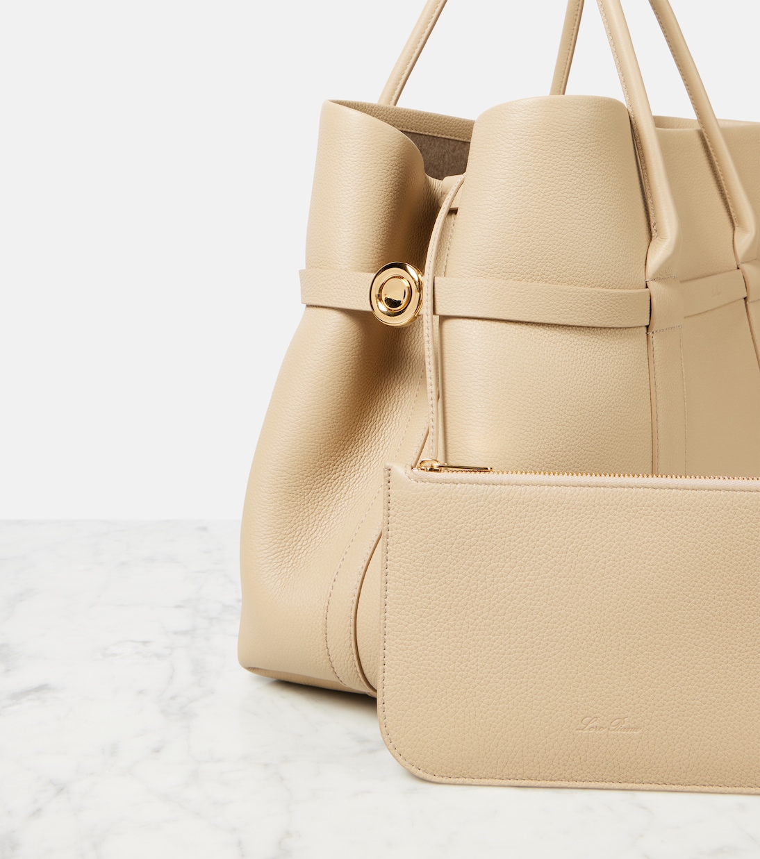 Tote Bag Ghiera Large aus Leder | Loro Piana