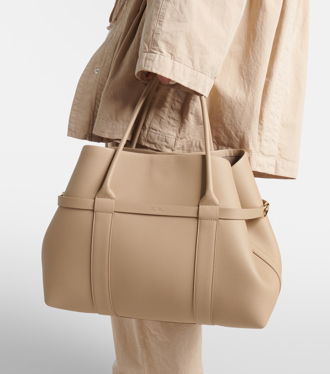 Tote Bag Ghiera Large aus Leder | Loro Piana