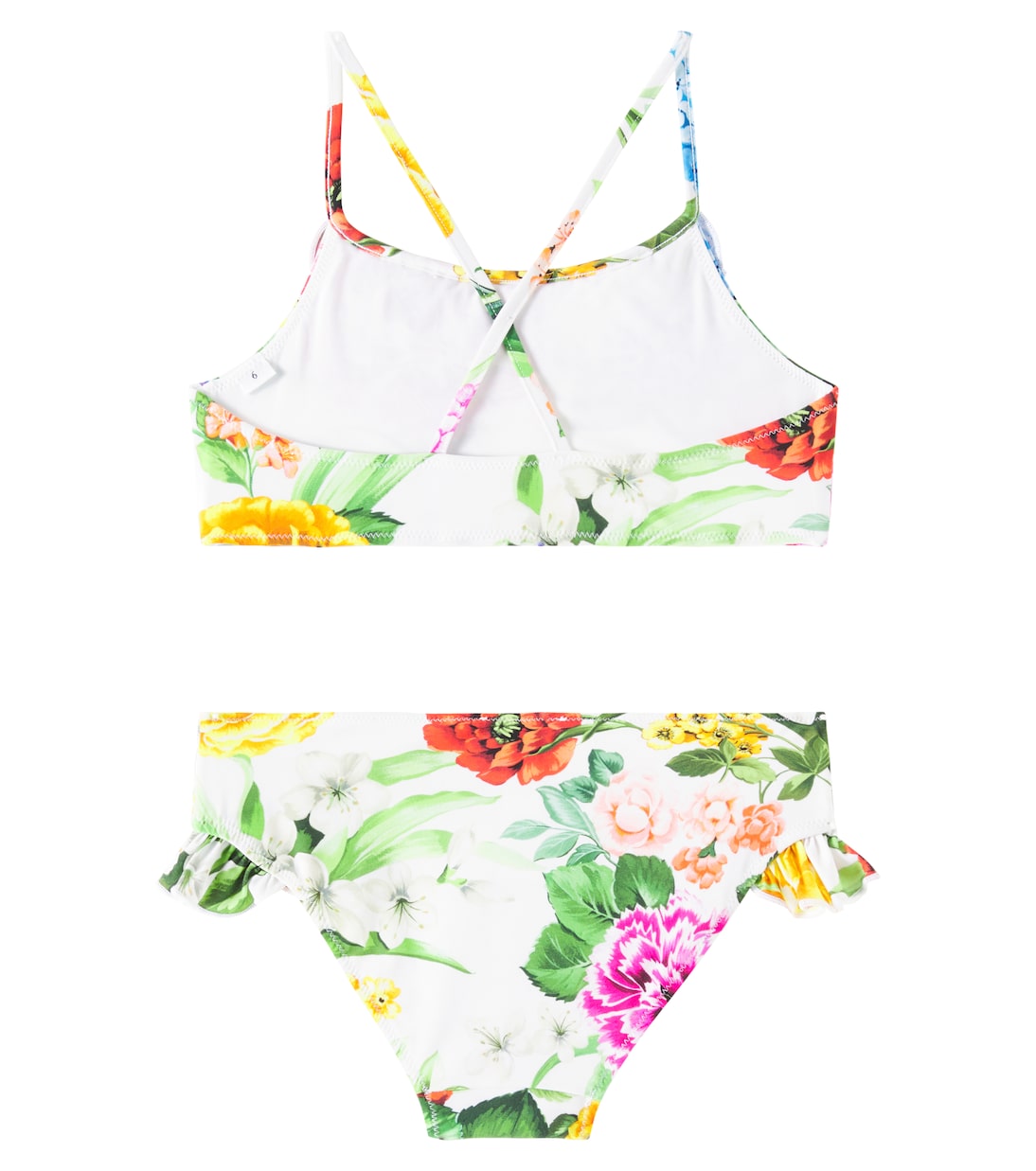 Floral ruffled bikini | Dolce&Gabbana Kids