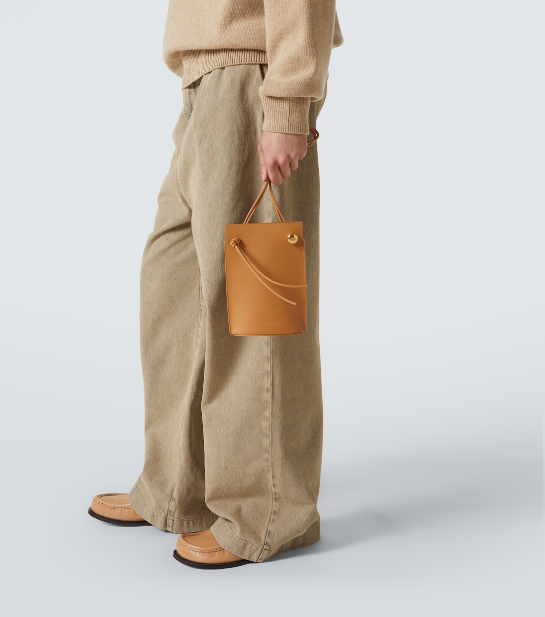 Borsa a spalla Pebble Dice in pelle | Loewe