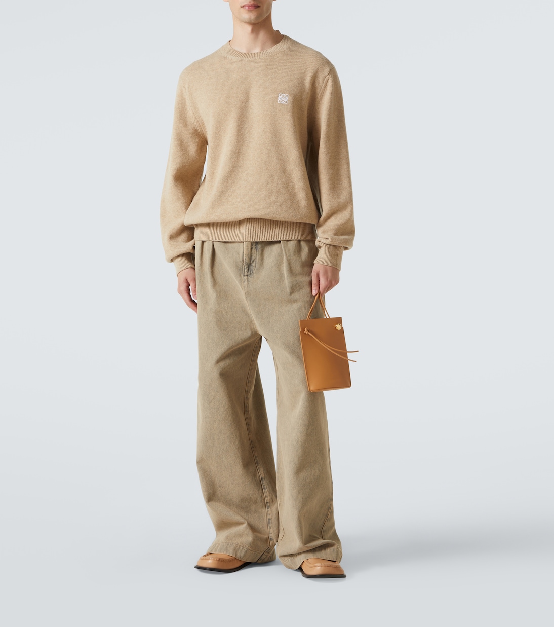 Borsa a spalla Pebble Dice in pelle | Loewe