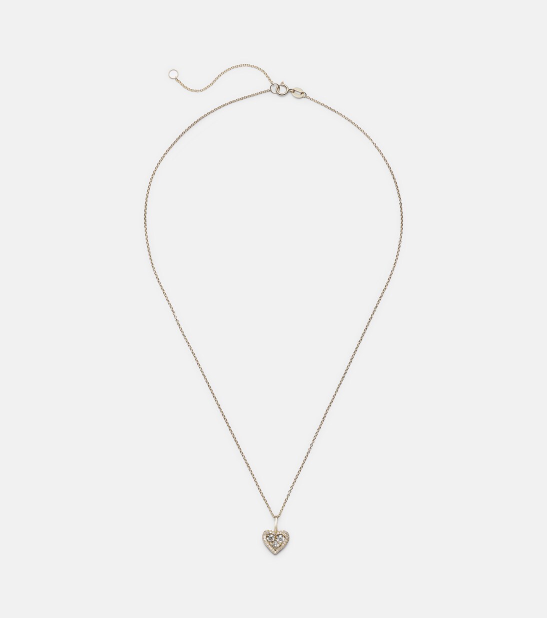 Halskette Piece of My Heart aus 14kt Gelbgold (585/1000) mit Diamanten | Stone and Strand