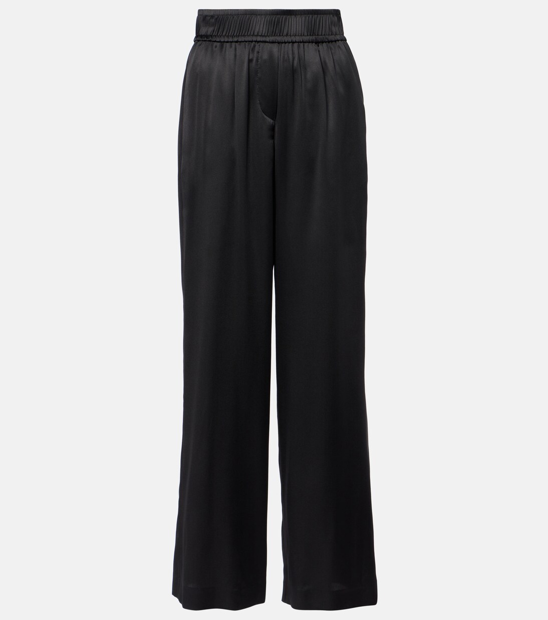 Silk-blend wide-leg pants | Brunello Cucinelli