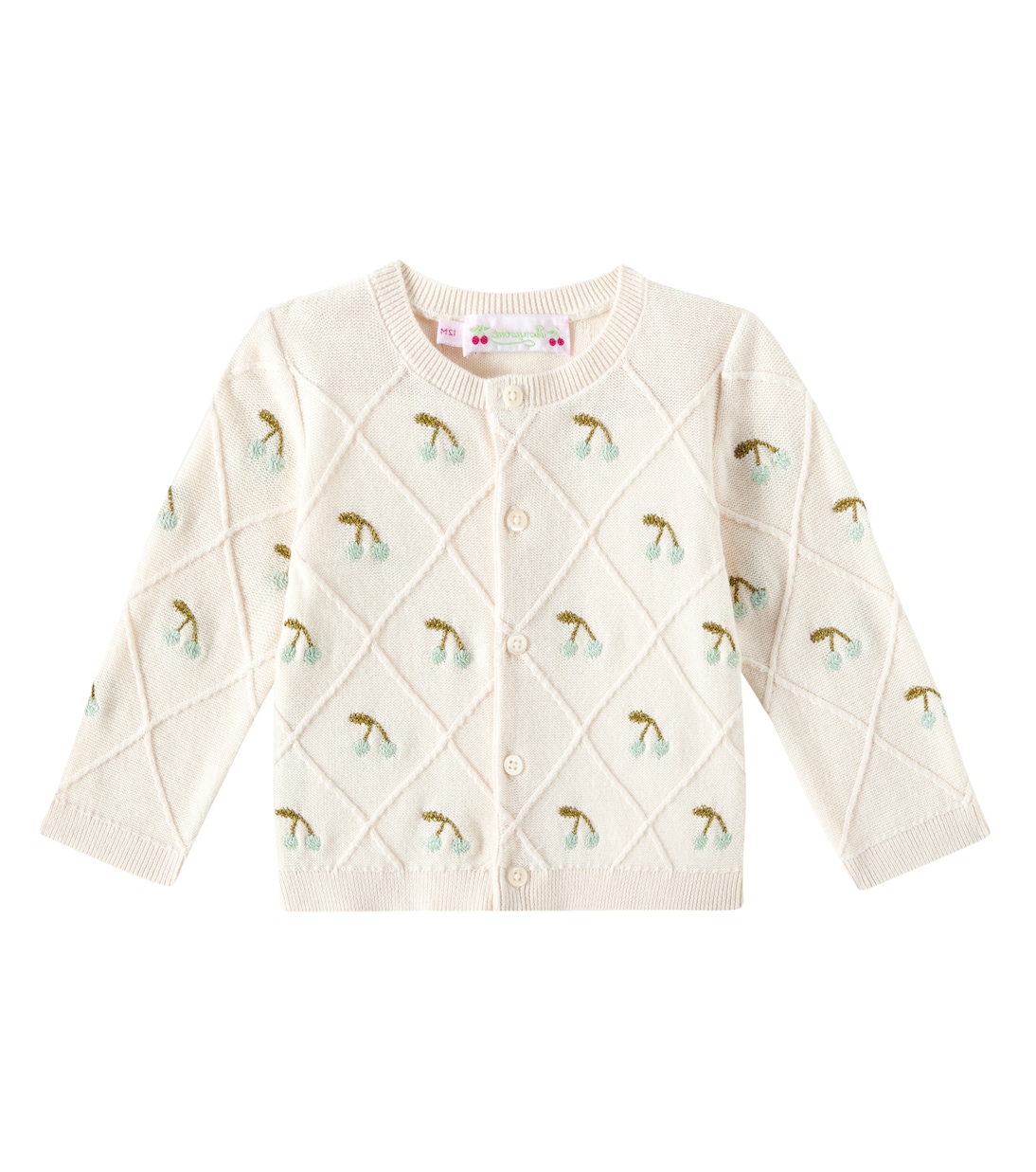 Baby Fayana embroidered cotton cardigan | Bonpoint