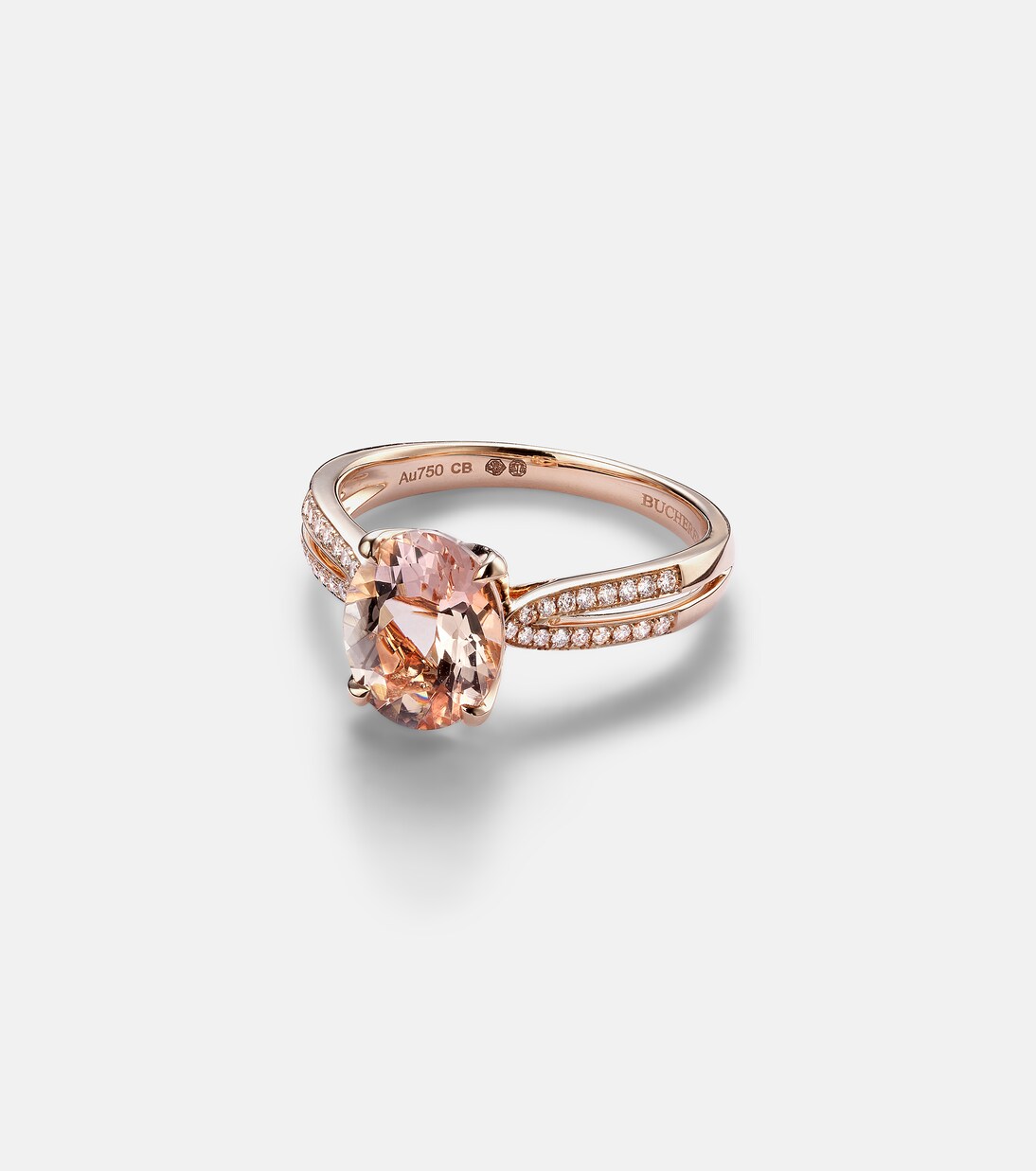 Bague Blush en or rose 18 ct, diamants et morganites | Bucherer Fine Jewellery
