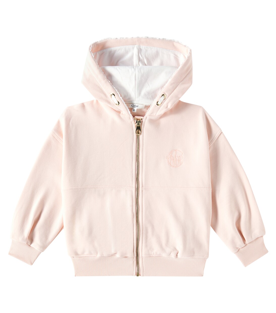 Cotton jersey hoodie | Chloé Kids