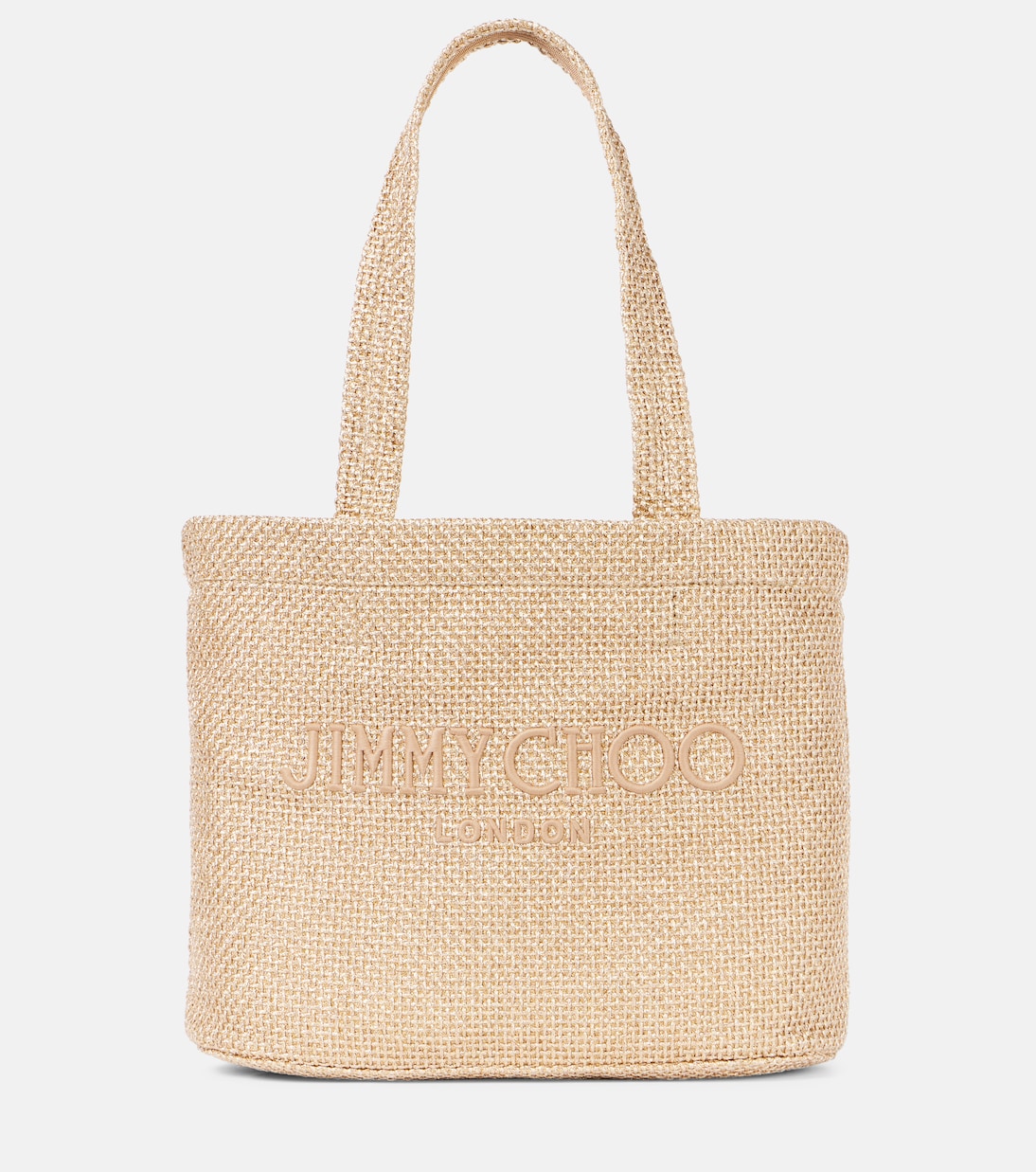 Beach Medium embroidered tote bag | Jimmy Choo