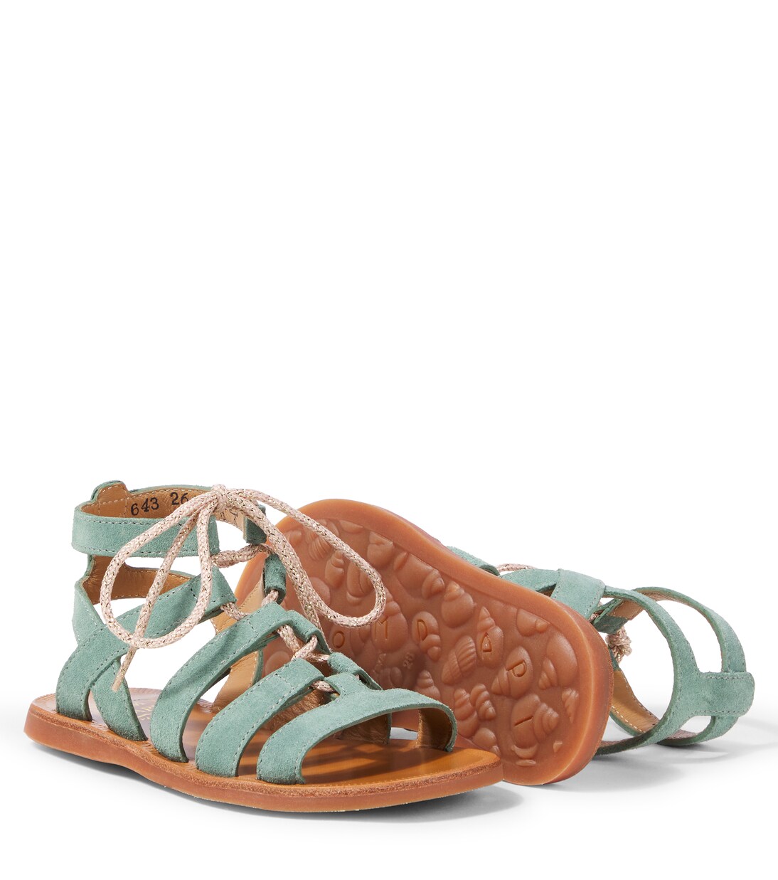 Plagette Guily suede sandals | Pom d'Api