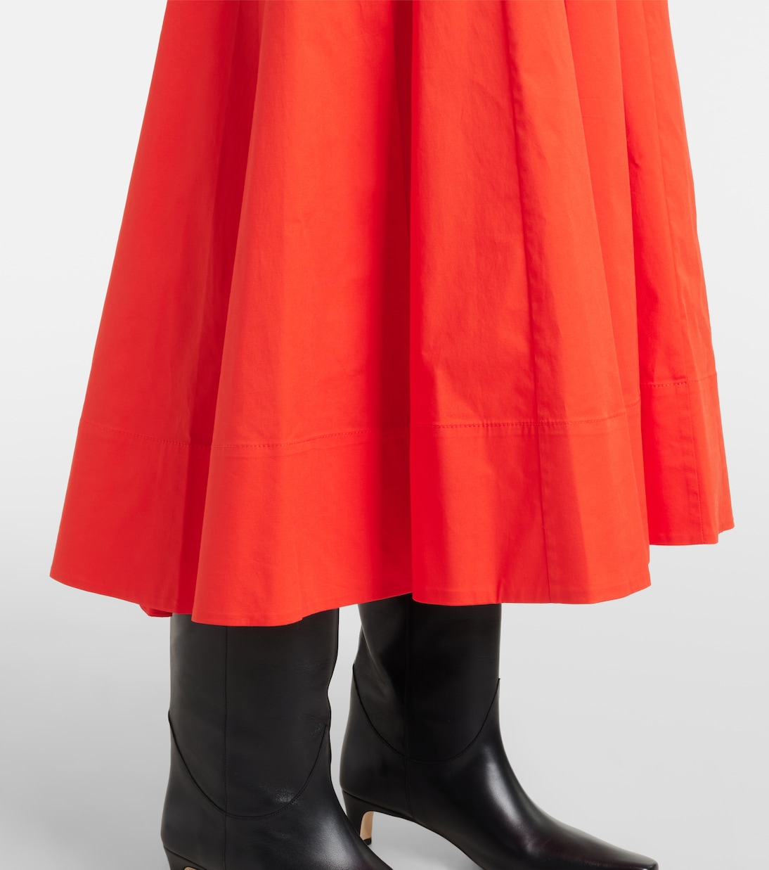 Midikleid Wells aus Baumwollpopeline | Staud