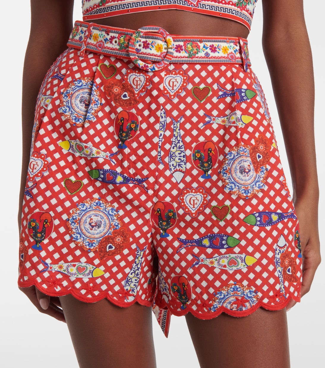 Bedruckte Shorts aus Baumwolle | Camilla