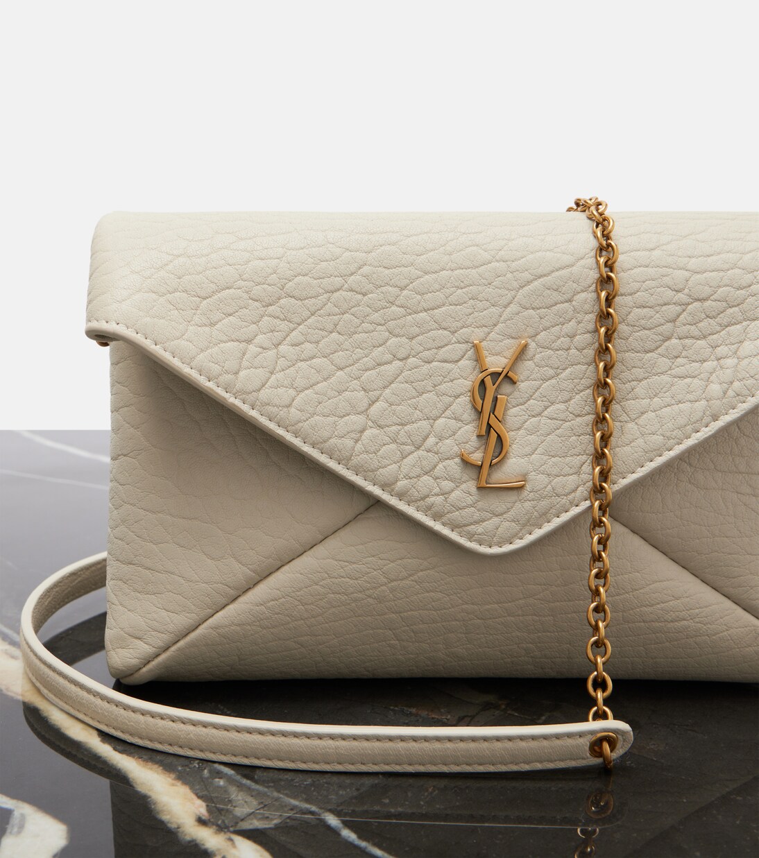 Clutch Cassandre aus Leder | Saint Laurent