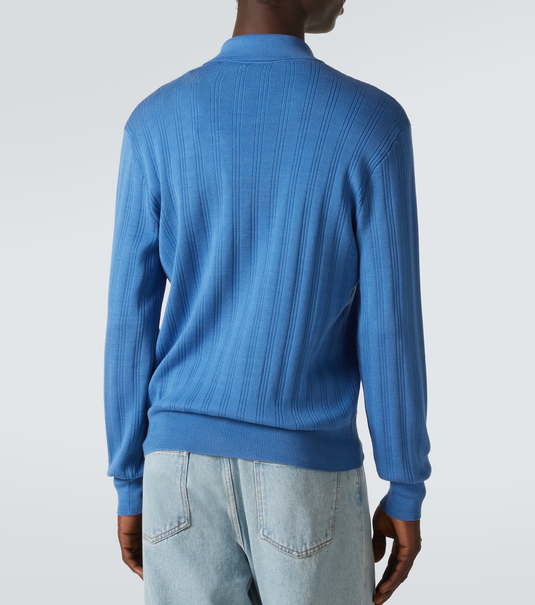 Polo acanalado de algodón | Valentino