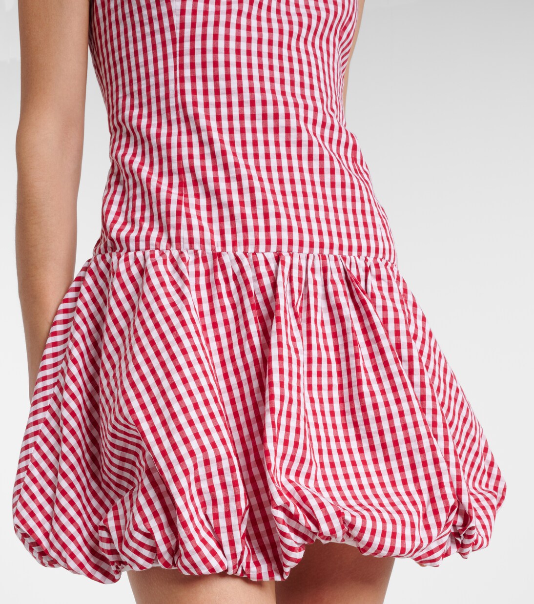 Charlene gingham cotton poplin minidress | Faithfull