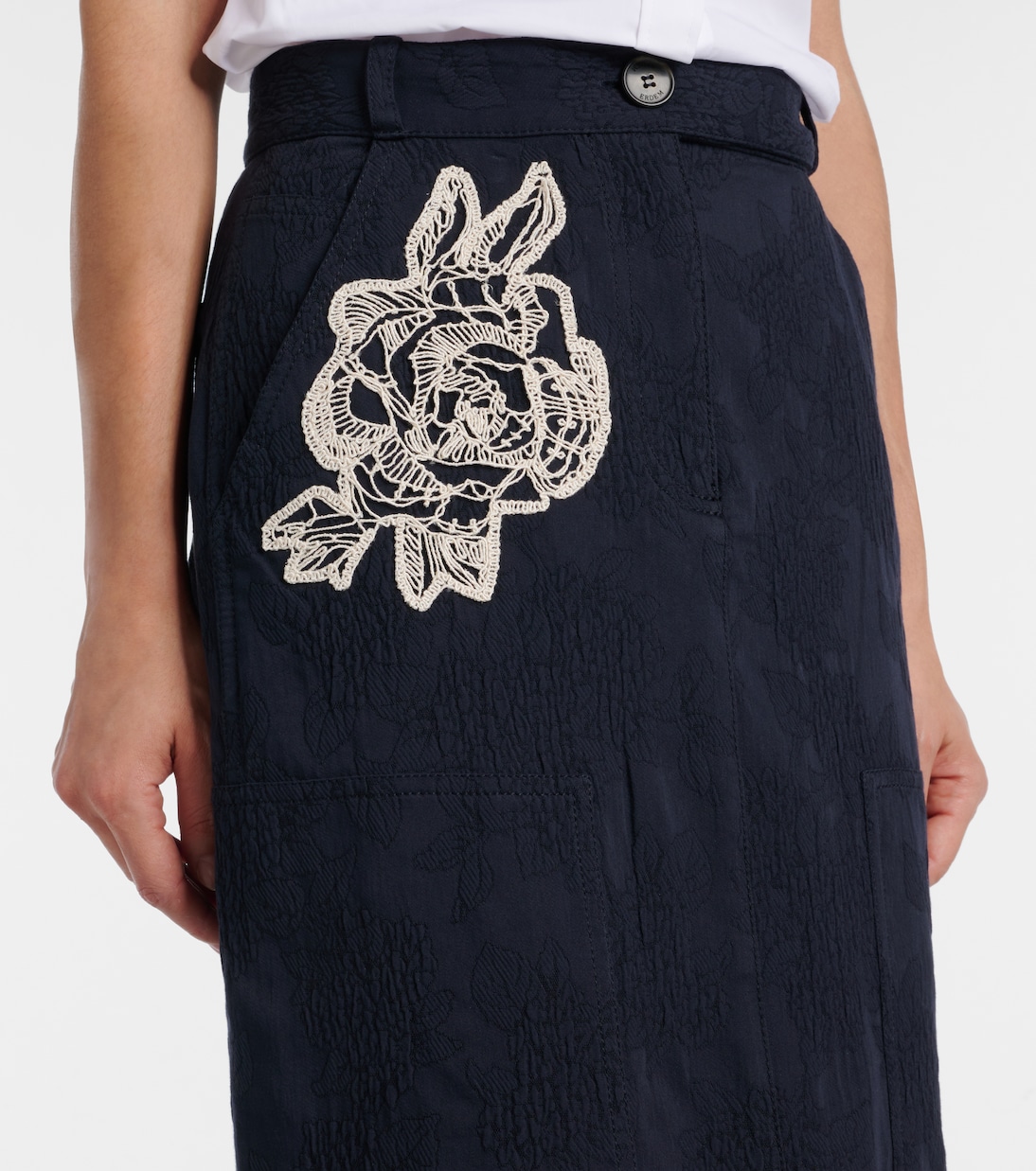 Midirock aus Jacquard  | Erdem