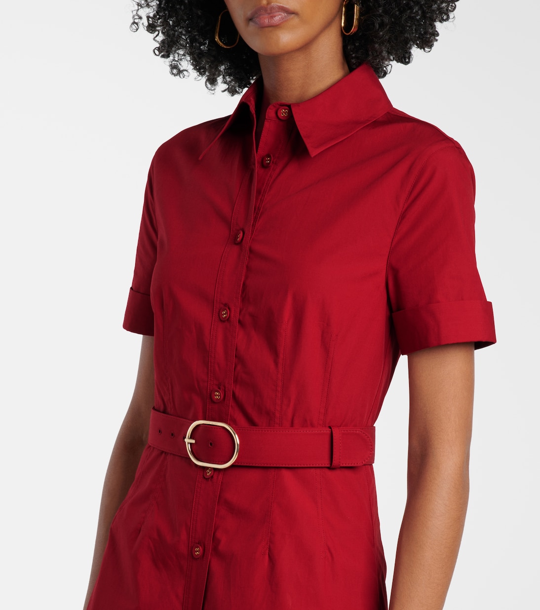 Hemdblusenkleid aus Baumwollpopeline | Roland Mouret