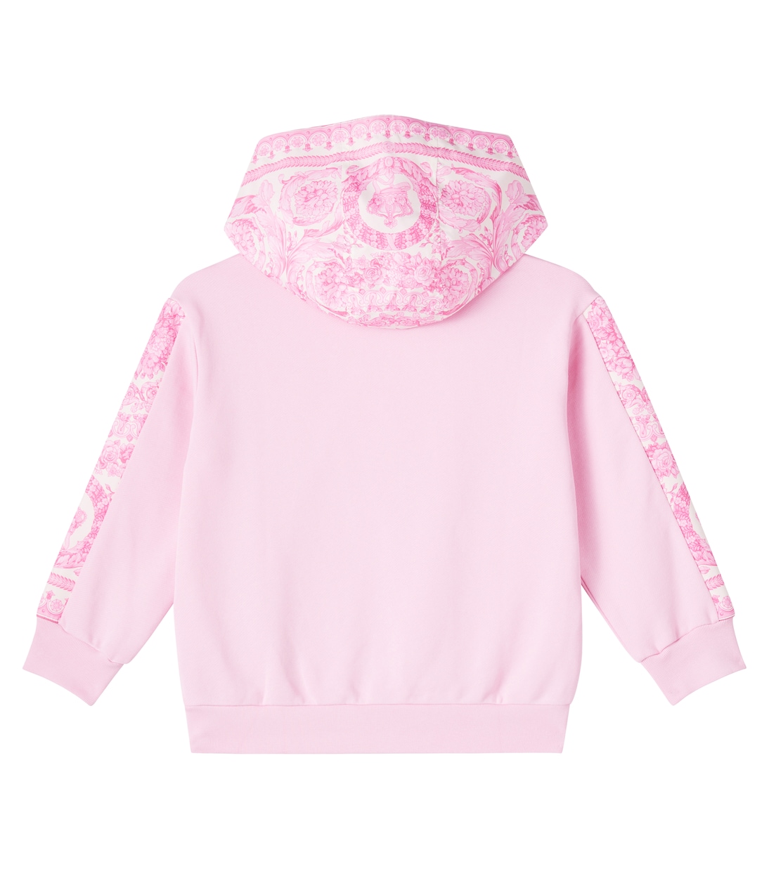 Felpa Barocco in cotone con cappuccio | Versace Kids