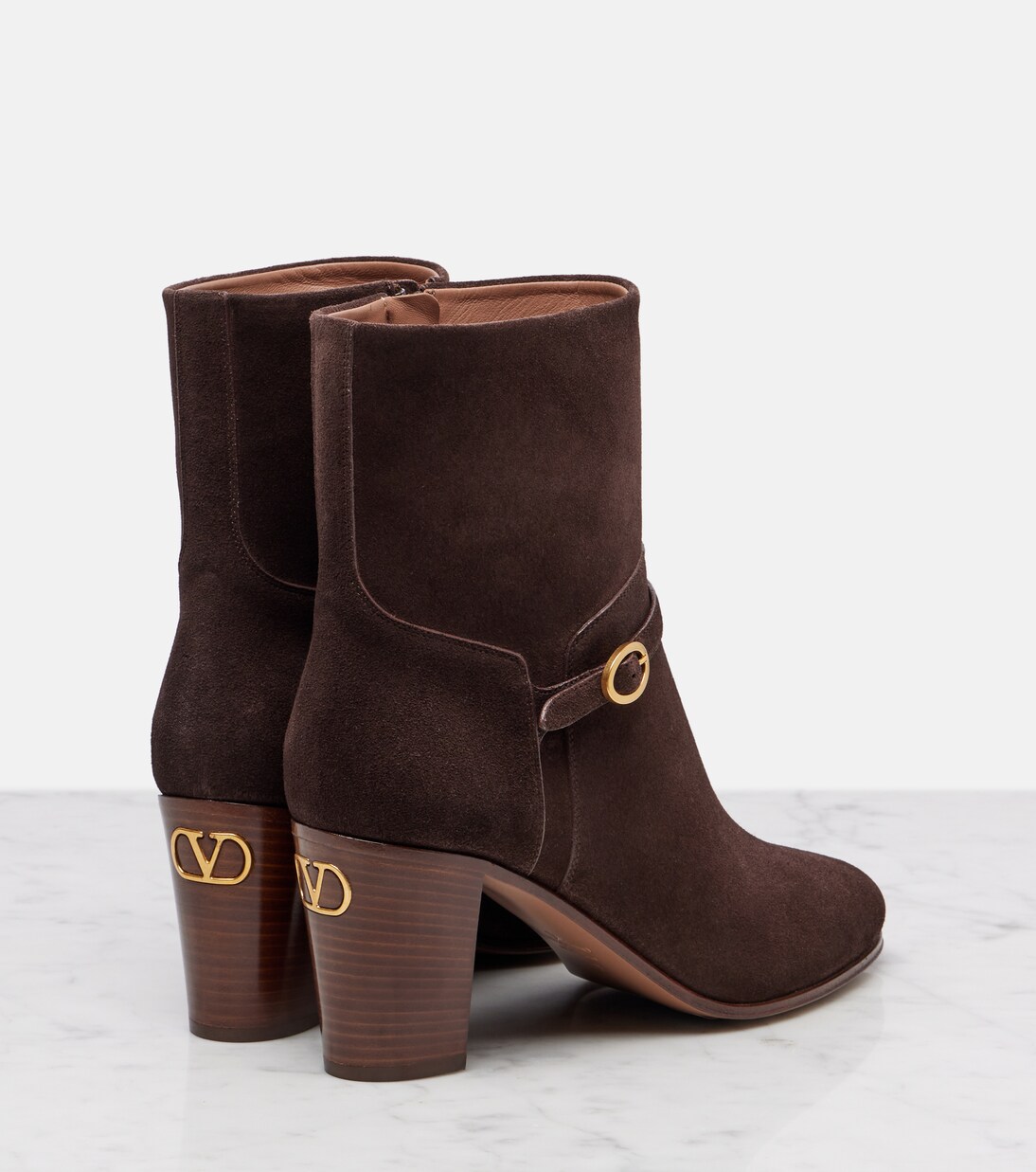 Pattie 75 suede ankle boots | Valentino Garavani