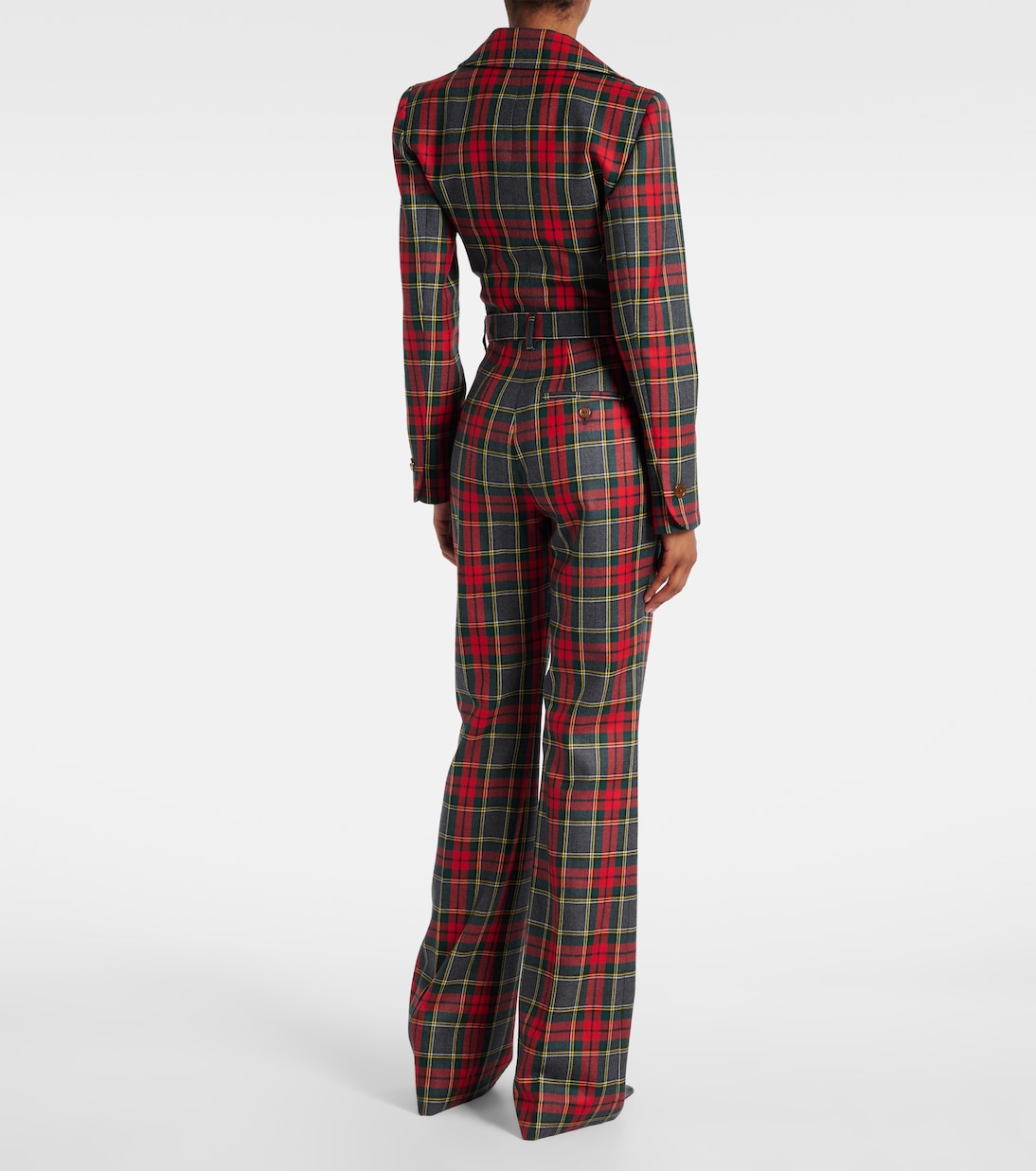 Pantalones anchos Ray de lana virgen a cuadros | Vivienne Westwood