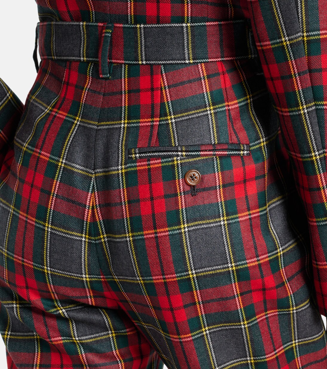 Pantalones anchos Ray de lana virgen a cuadros | Vivienne Westwood