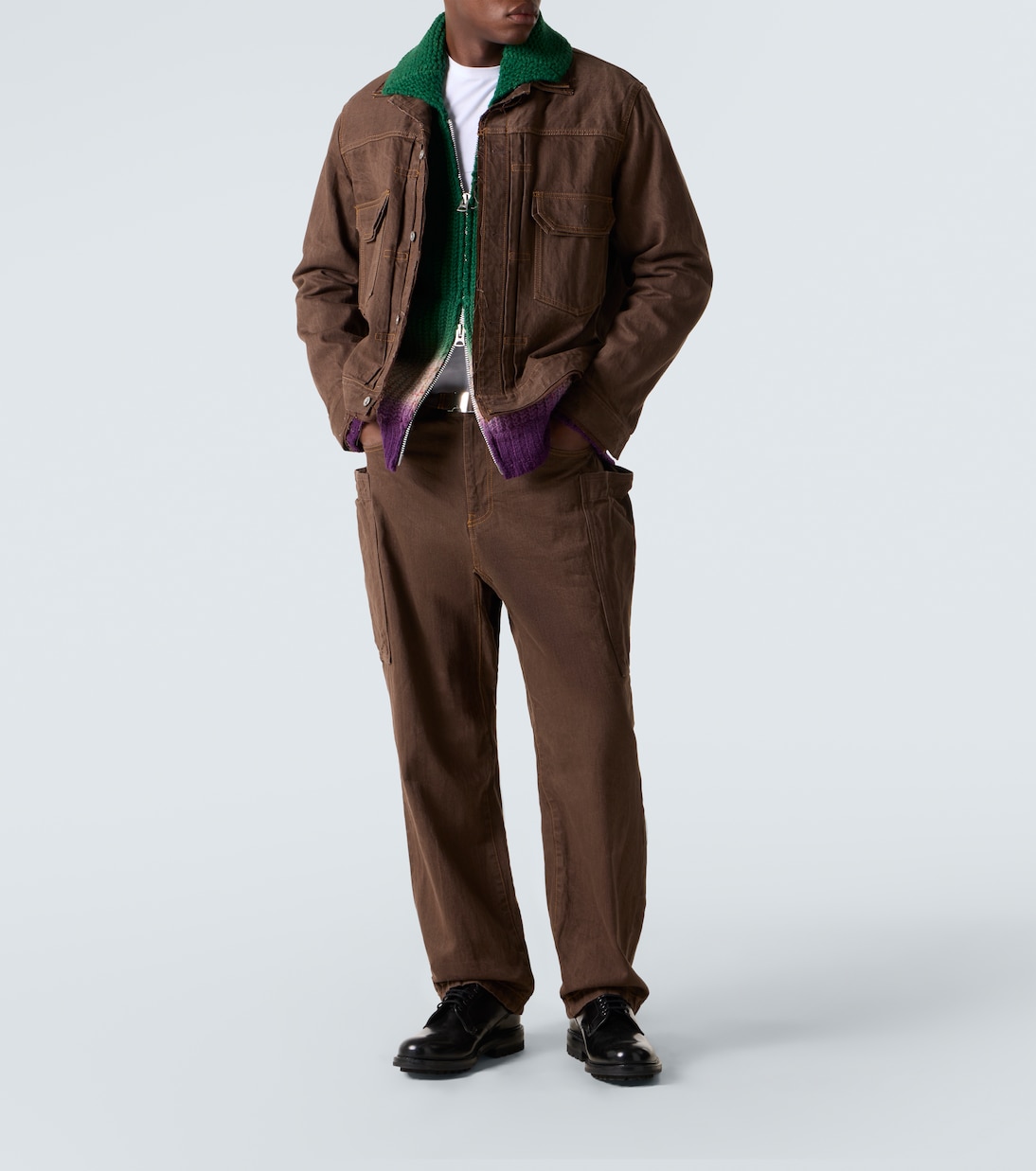 Belted cargo jeans | Sacai