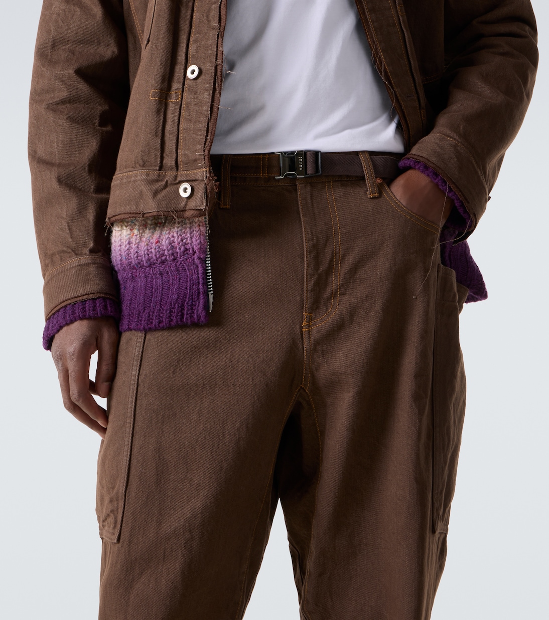 Belted cargo jeans | Sacai