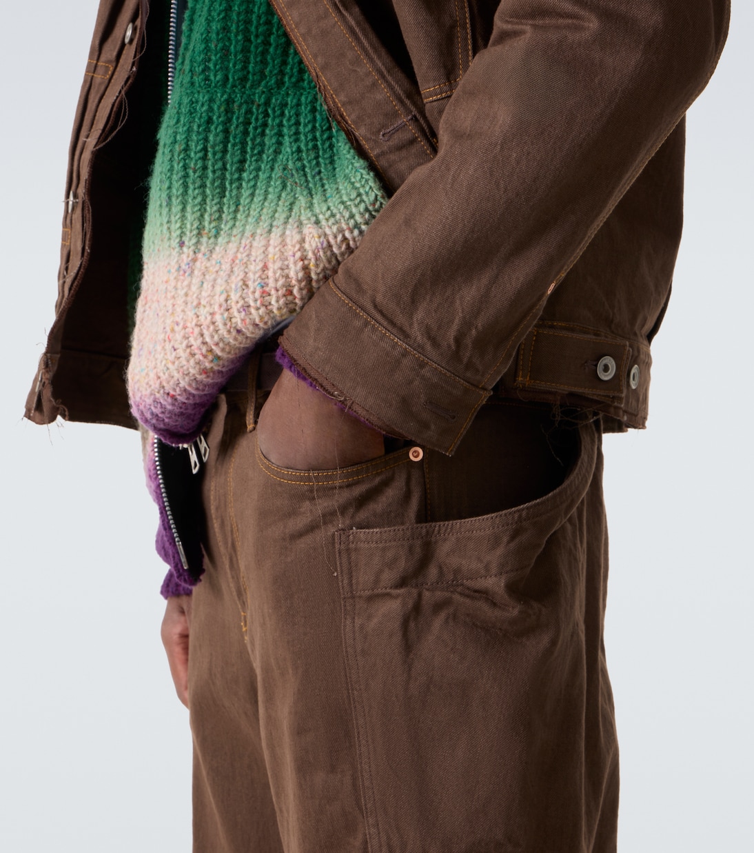 Belted cargo jeans | Sacai