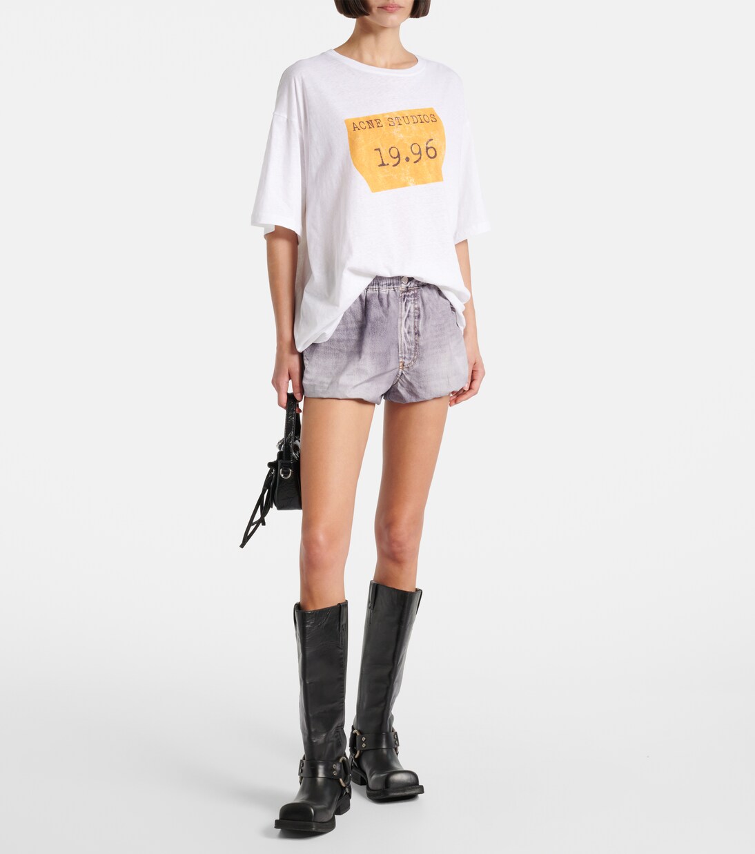 Shorts de algodón trompe l'oeil | Acne Studios