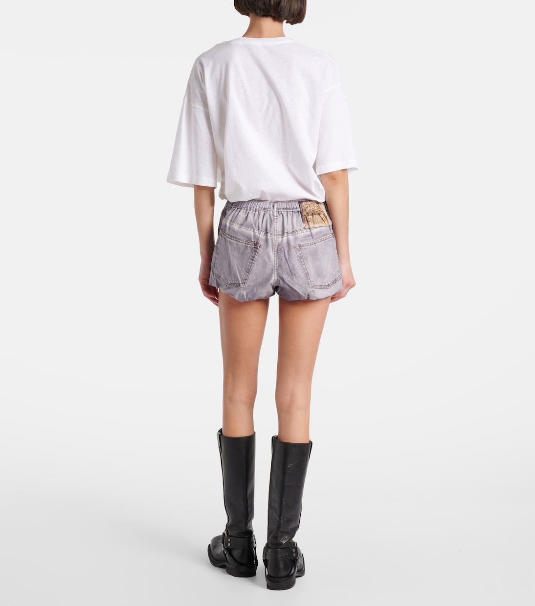 Shorts de algodón trompe l'oeil | Acne Studios