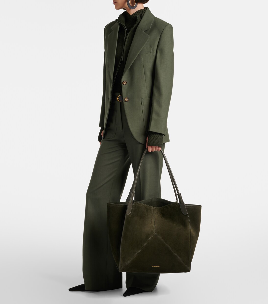 Victoria Large suede tote bag | Victoria Beckham