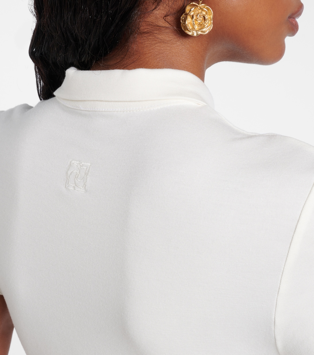 Crochet-trimmed cotton-blend bodysuit | Magda Butrym