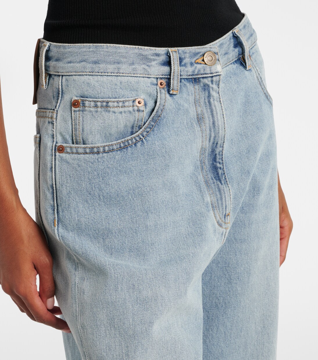 Jean ample à taille mi-haute | Valentino