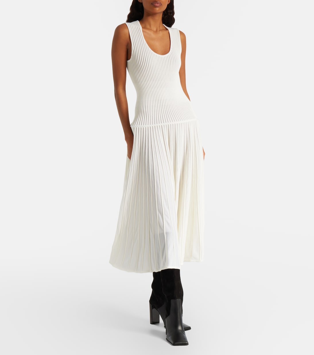 Wool-blend maxi dress | Alaïa
