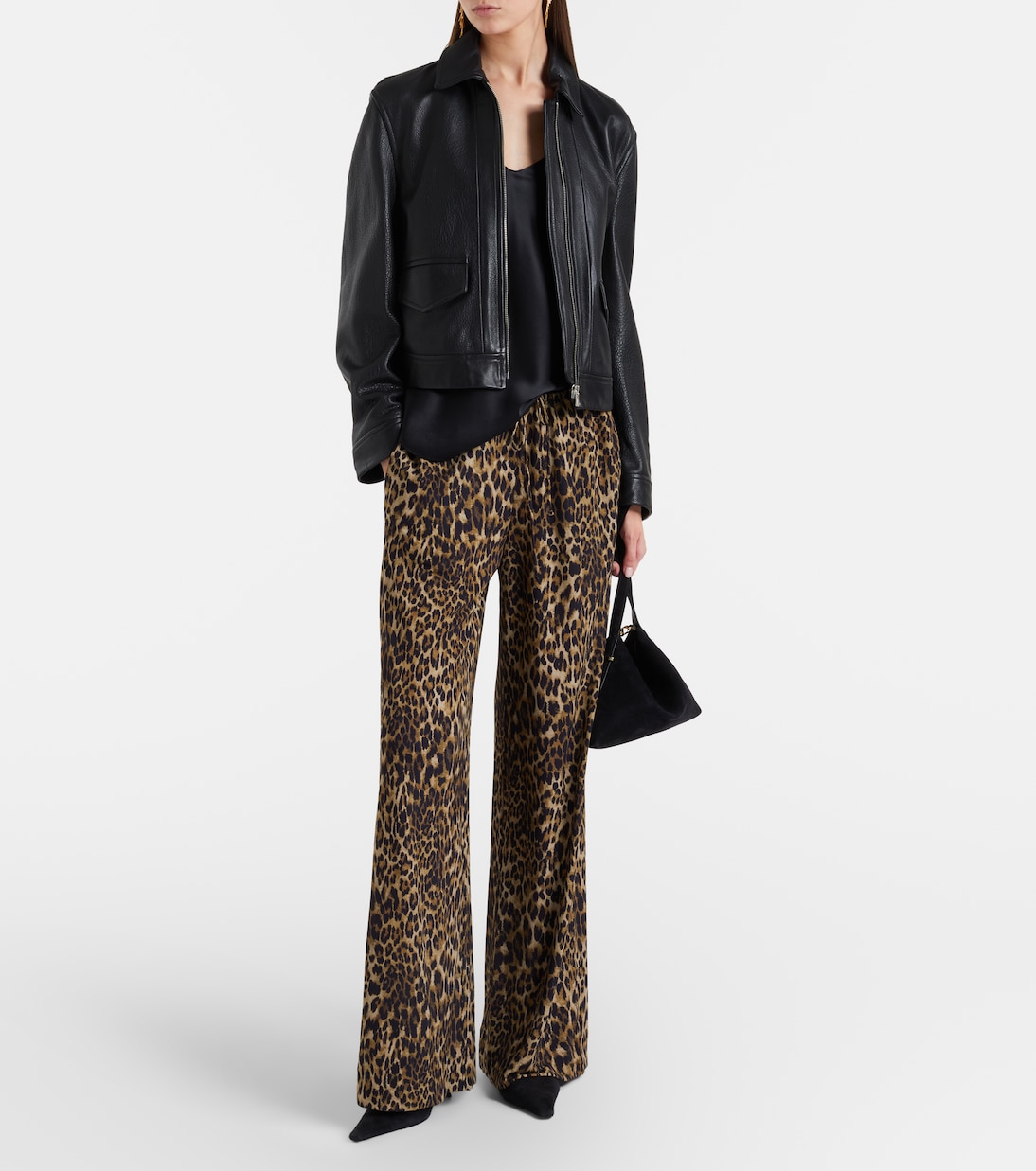 Adriel leopard-print wide-leg pants | Nili Lotan