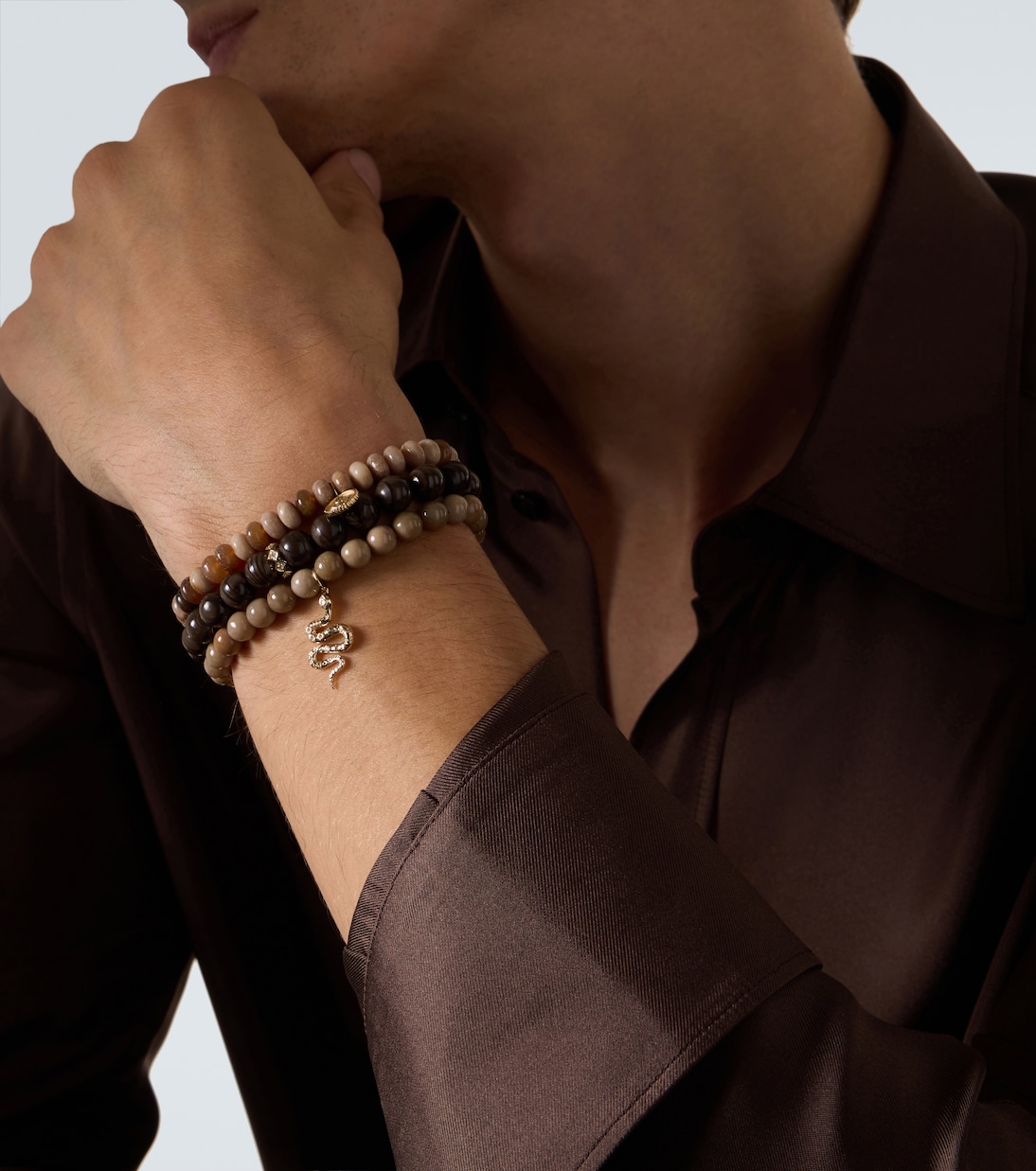 Set de 3 bracelets en or 14 ct et diamants  | Sydney Evan