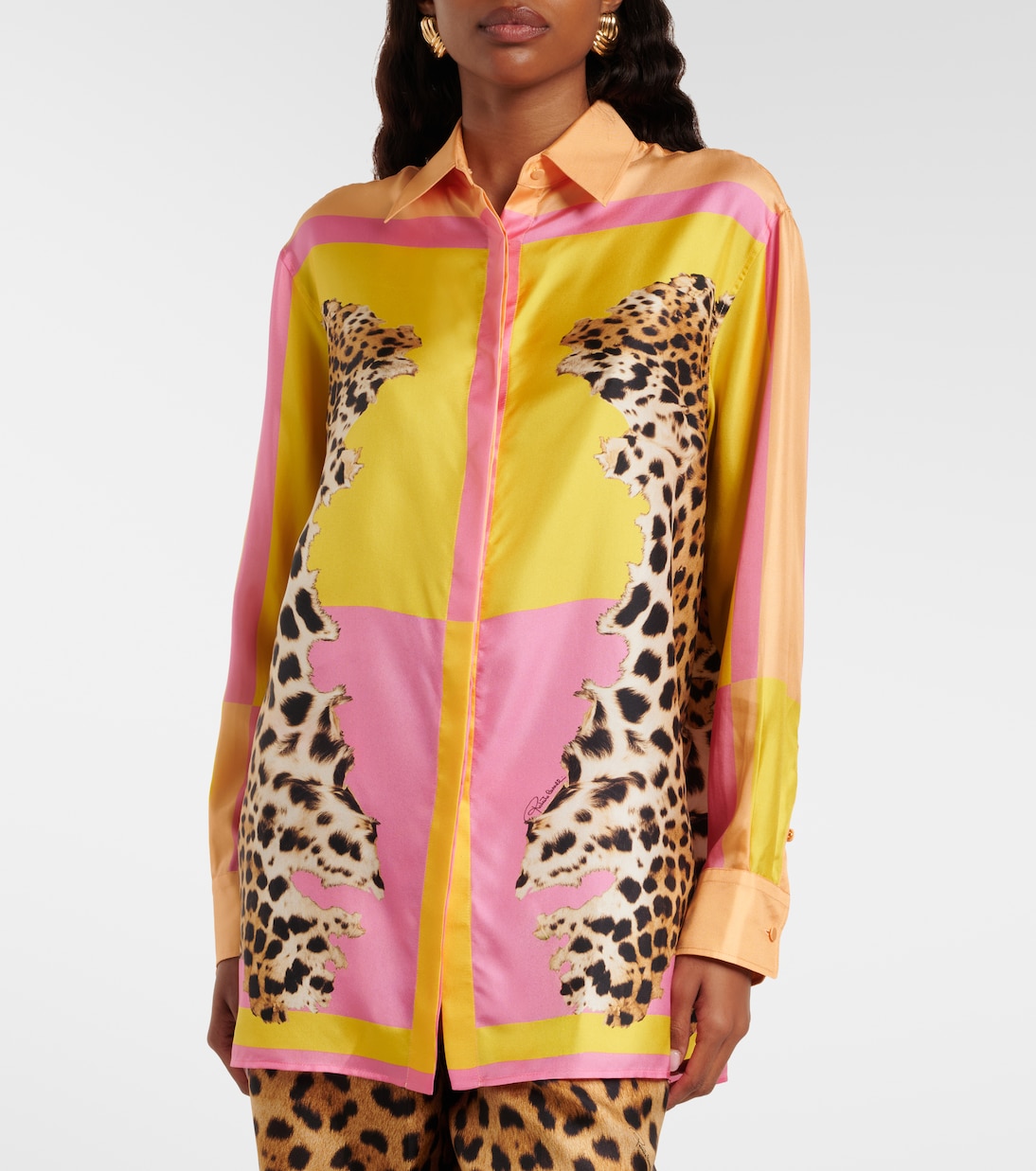 Printed silk shirt | Roberto Cavalli