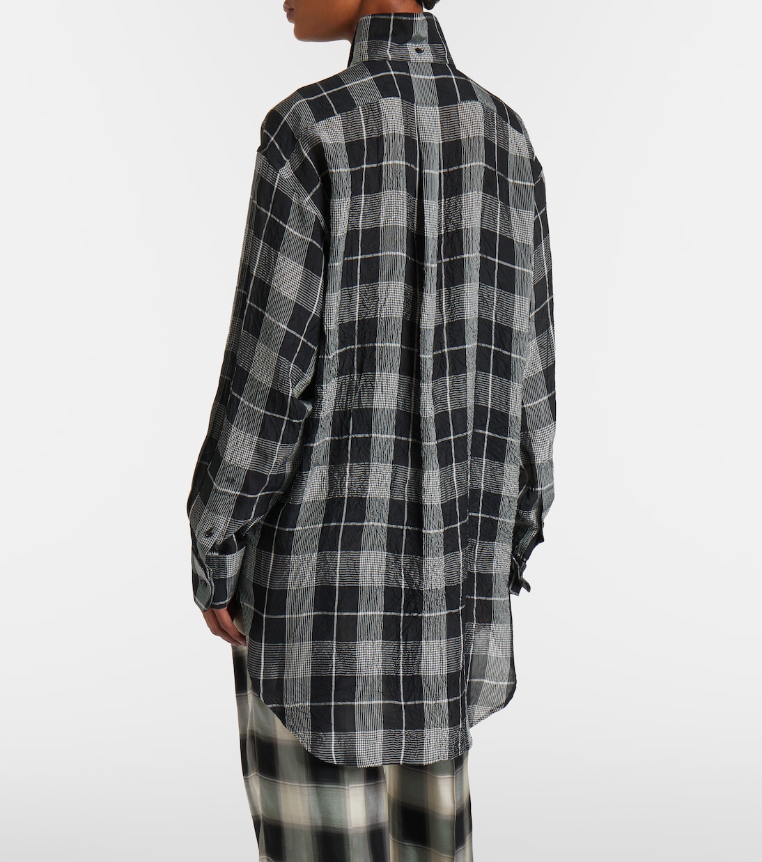 Checked twill shirt | Phoebe Philo