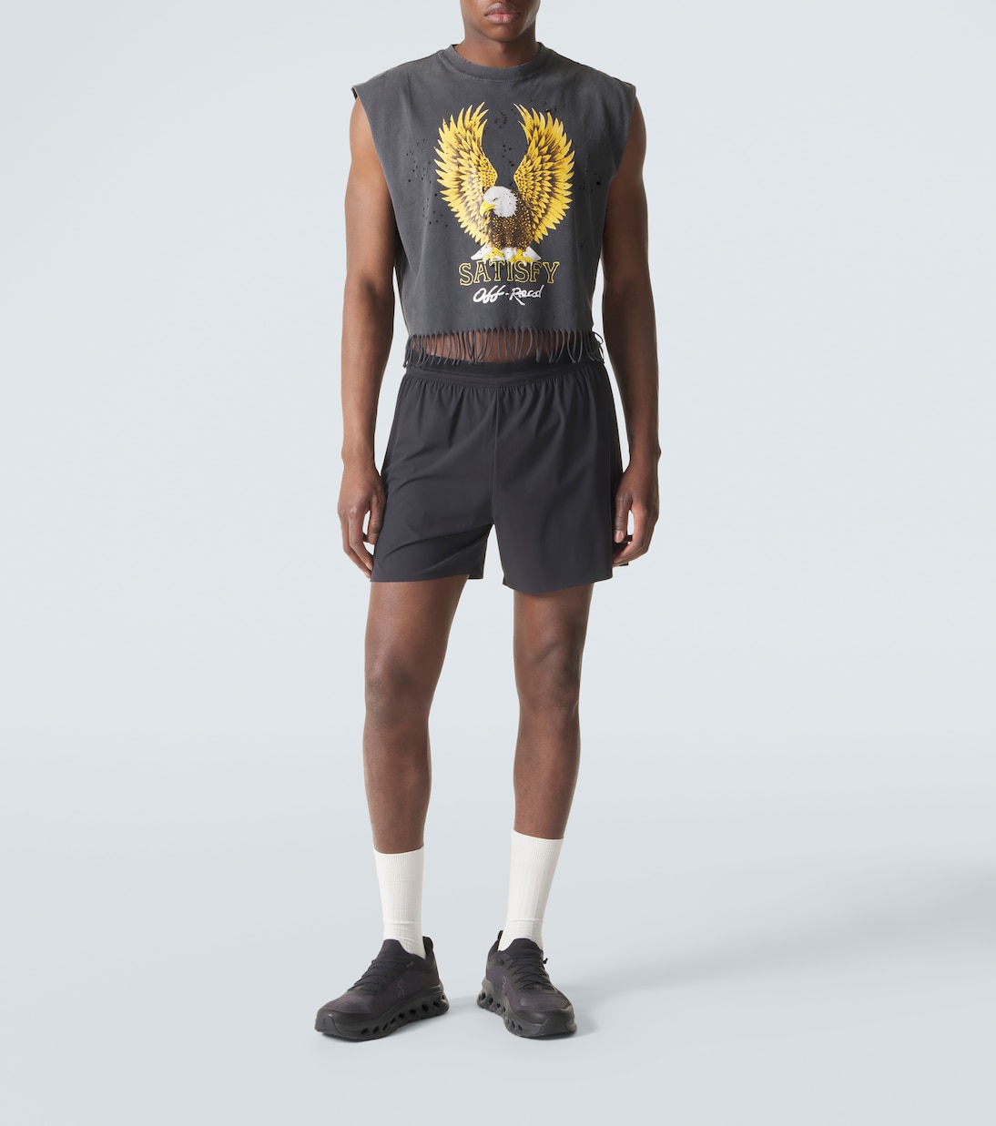 MothTech™ cropped cotton jersey tank top | Satisfy