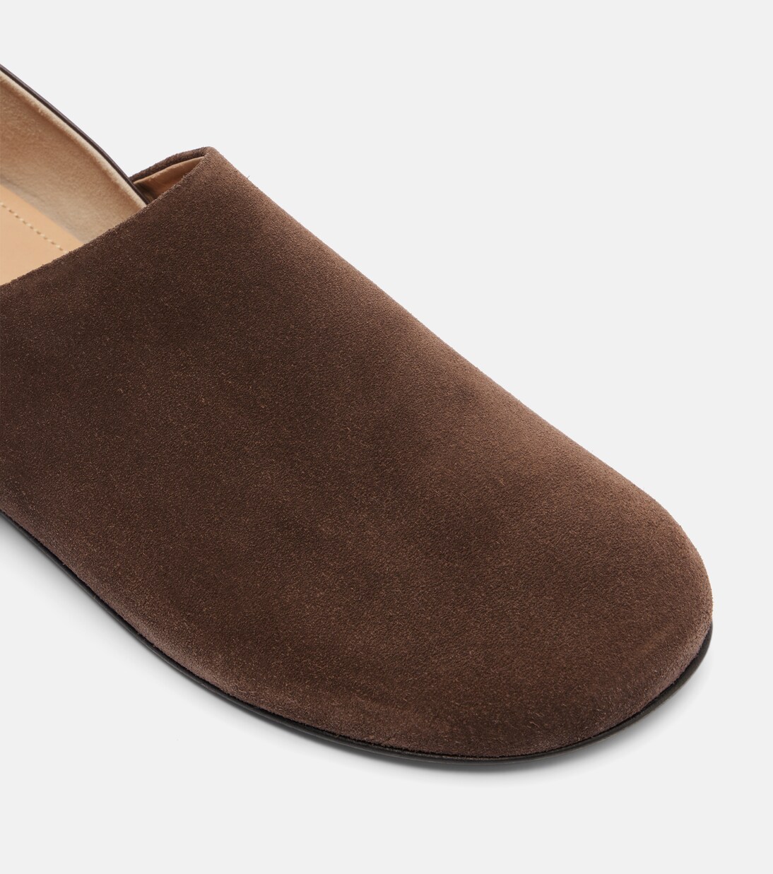 Leather-trimmed suede slip-on shoes | JW Anderson