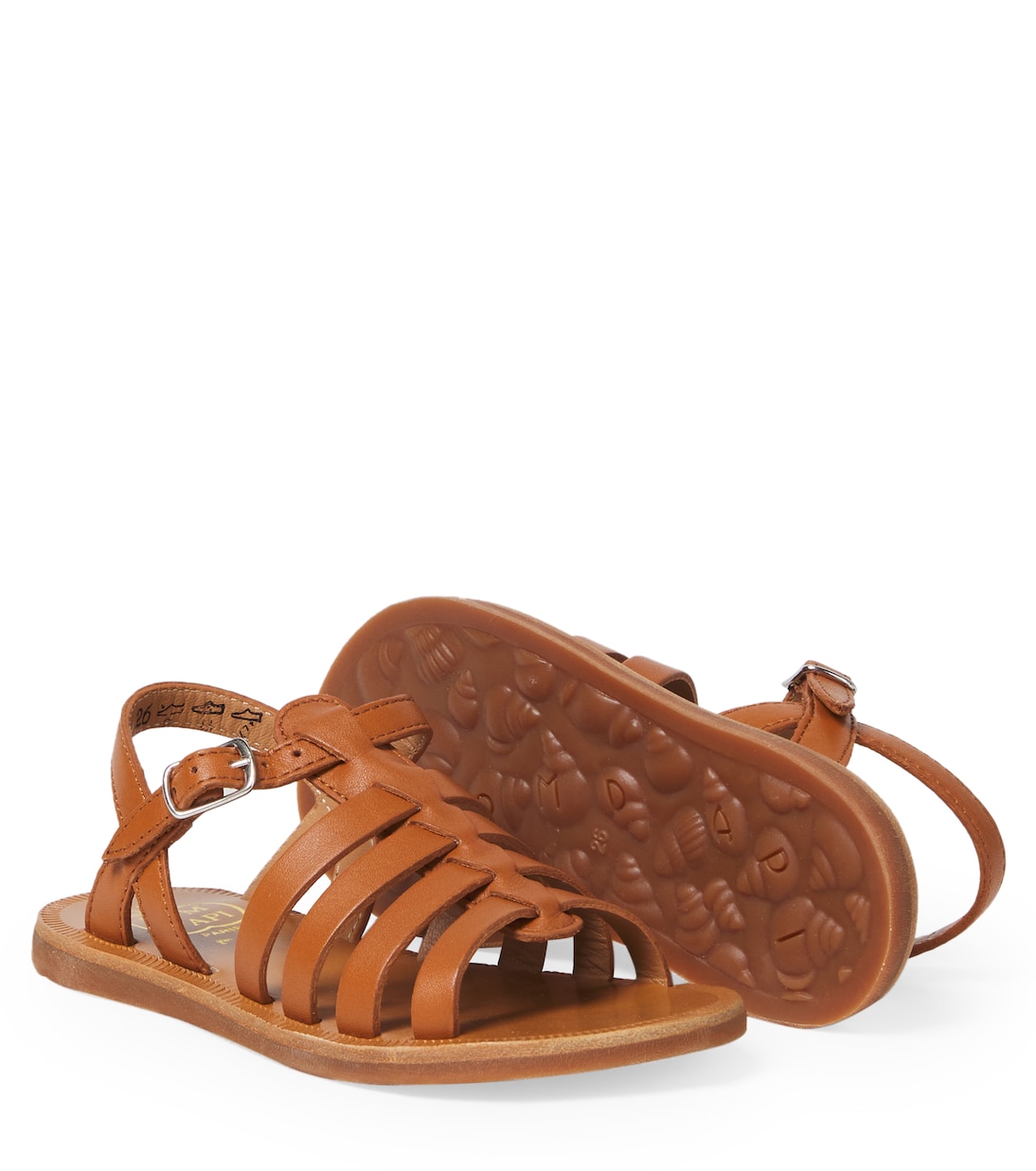 Plagette Strap leather sandals | Pom d'Api