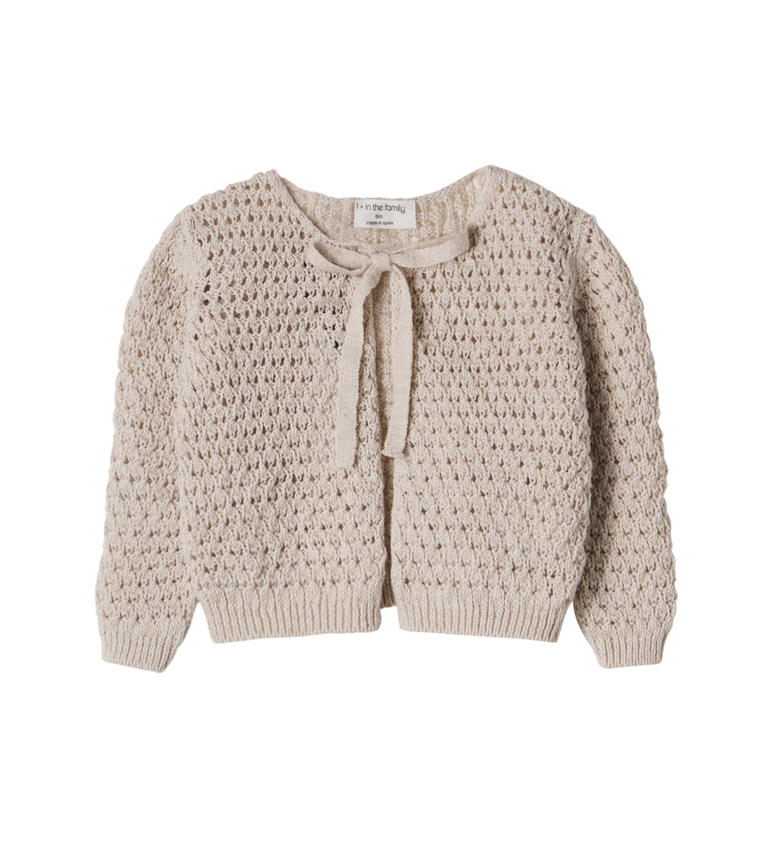Baby Fontanilles cotton and linen cardigan | 1 + in the Family