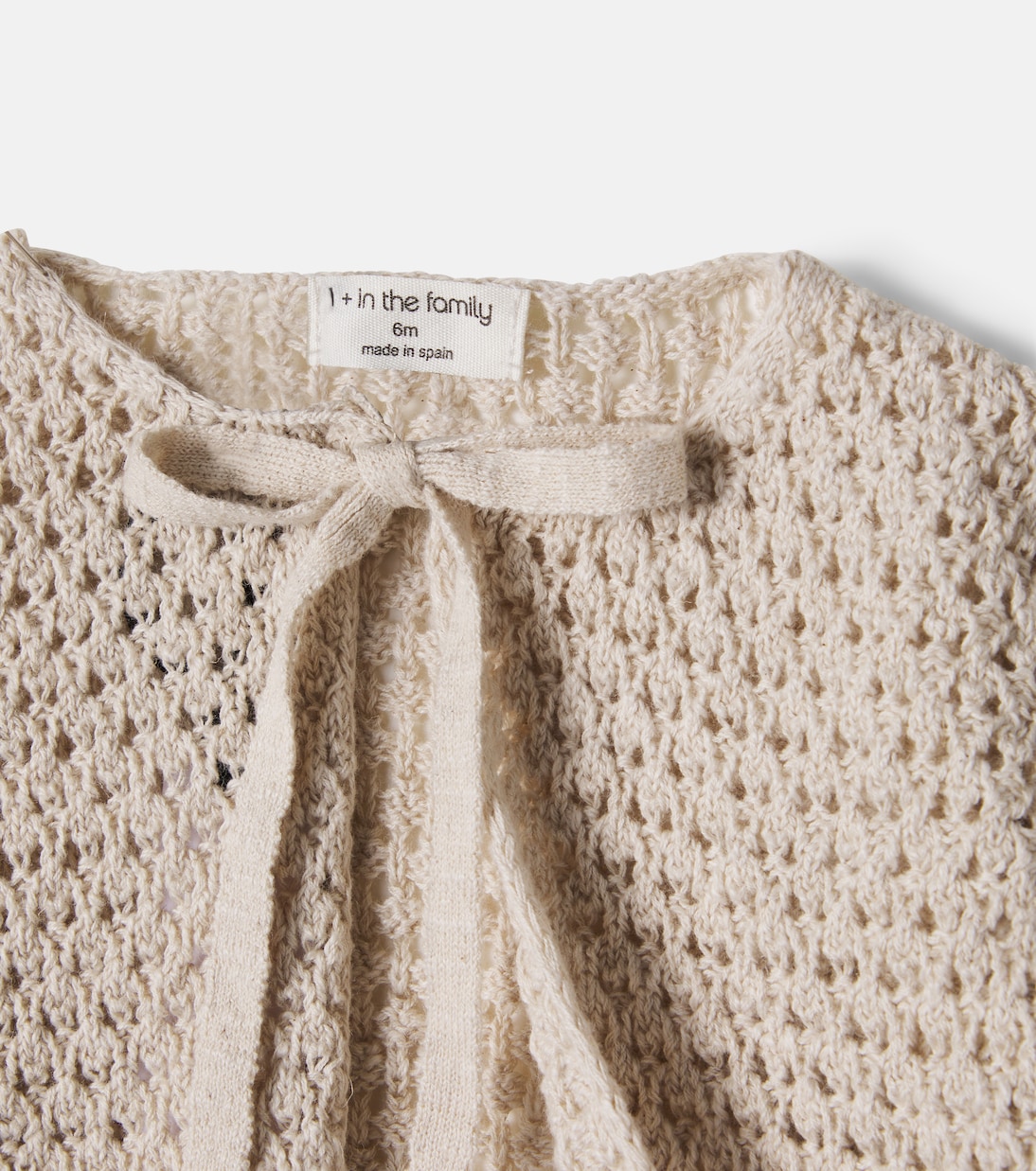 Baby Fontanilles cotton and linen cardigan | 1 + in the Family