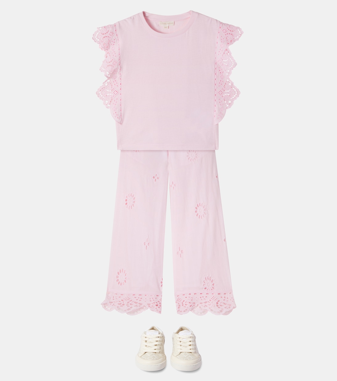 Bestickte Hose Louhan aus Baumwolle | Louise Misha