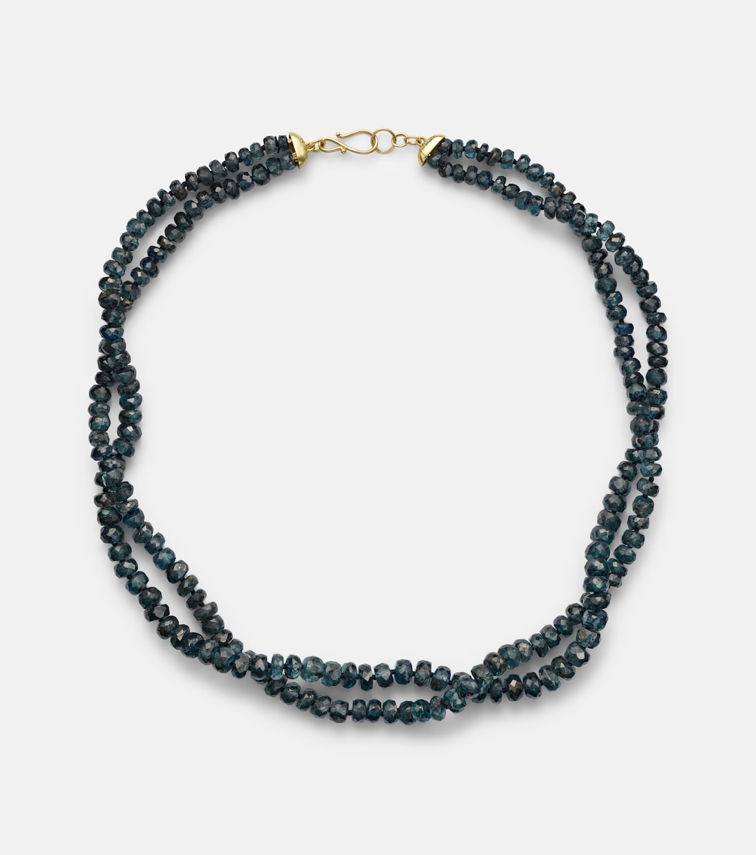 Beaded necklace with kyanites | Ileana Makri